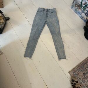 Joe's Jeans high waist white washed Blue Skinny Jeans sz 27